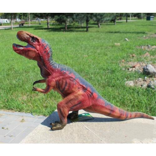 70cm Soft Rubber Tyrannosaurus Rex Model Toys Simulation Dinosaur Decoration Children 's Educational Toys New Year Gifts