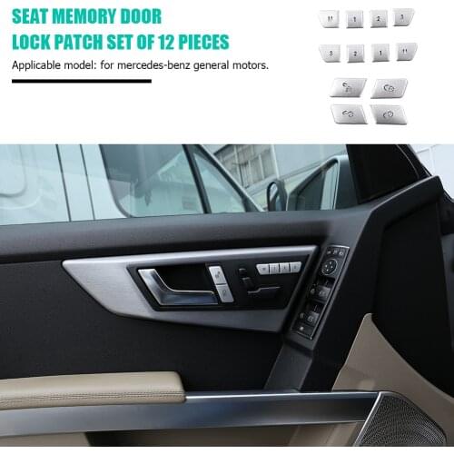 Small Door Lock Button Trim Cover Outdoor Personal Seat Memory Stickers Car Accessories for Mercedes Benz All Models