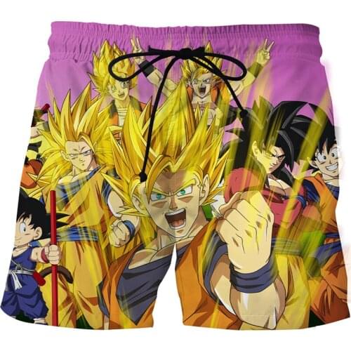 New Summer Beach Pants 3D-Printed Cartoon Character Sports Beach Shorts Casual Adult Oversize Shorts S-6XL