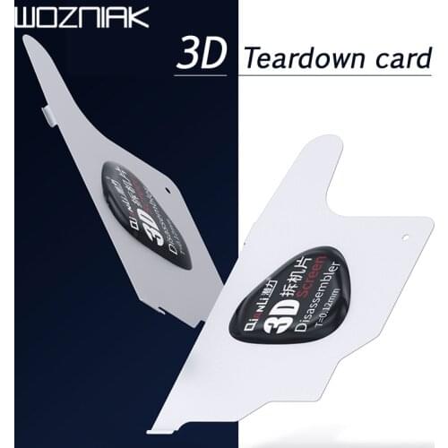 Qianli 3D Ultra-thin Metal card does not hurt the screen 3D chamfer embedded open vinyl phone screen repair tool