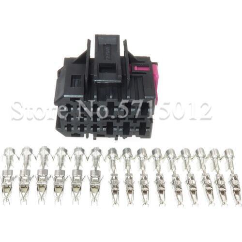 15 Hole 1J0 962 615 Automotive Car Computer Board Connector Plug 1J0962615 ECU Cable Socket For VW