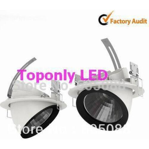 35w brightness dimmable Epistar led cob downlight gimbal lighting AC110/220V 18pcs/lot promotion EMS/DHL/FEDEX free shipping