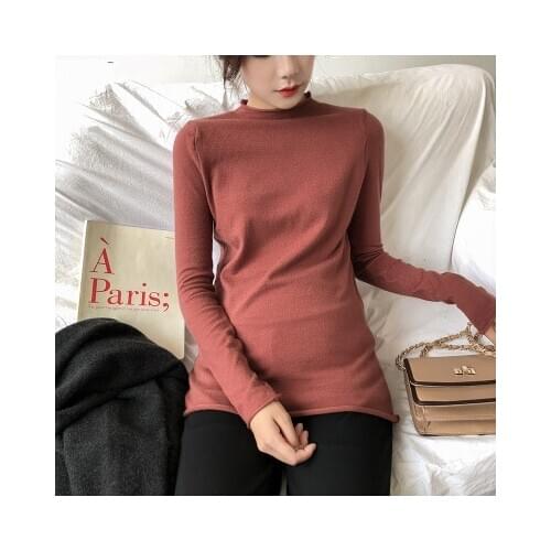 Spring and autumn and winter new pregnant sweater sweater bottoming shirt Slim thin elastic soft comfortable maternity dress