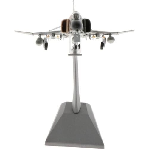 1/100 Alloy Aviation F-4 Fighter Phantom Aircraft Toys W/ Metal Stand