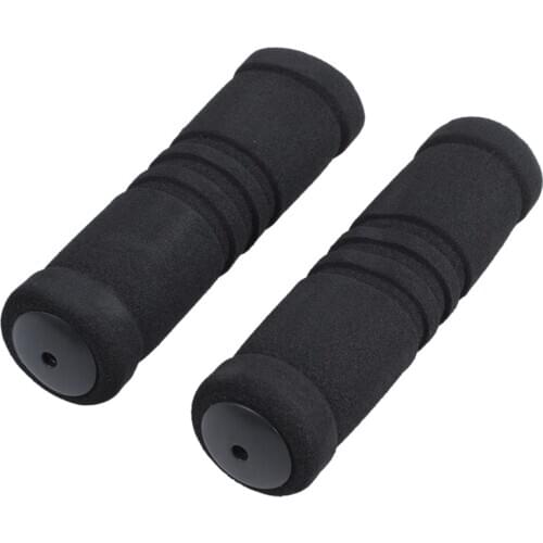 1 Pair MTB Bike Bicycle Handle Handlebar Soft Sponge Bar Grips Black