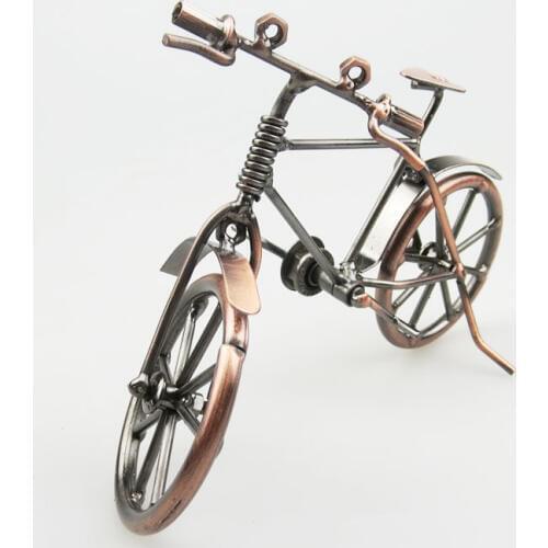 1PC Vintage Bicycle Model Creative Handicrafts Nostalgic Metal Bicycle Model Gift Decorative Iron Bike Craft MB 003