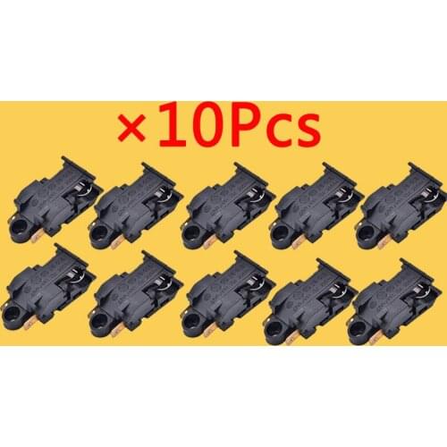 10Pcs 13A Electric Kettle Parts Electric Kettle Thermostat Switch 2 Pin Terminal Spare Replacement Parts Kitchen Appliance Parts