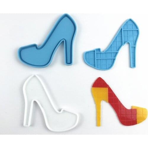 2 Pcs High-heels Puzzle Toys Epoxy Resin Mold Keychain Silicone Mould DIY Crafts Jewelry Pendant Casting Tool