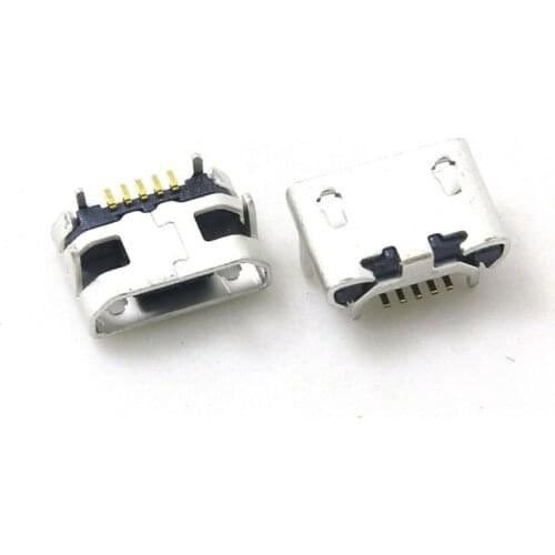 20pcs/lot Micro USB 5pin Jack Female Socket Connector OX Horn Type for Tail Charging Mobile Phone