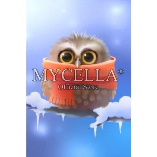 5D DIY Diamond Painting Owl Resin Full Round Drill Diamond Embroidery Inlaid Handwork Home Decoration Gift Needlework Mosaic