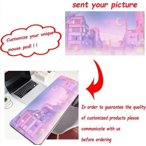 900x400MM XXL DIY Anime Mouse Pad Landscape Mat Big XL Sexy Gamer Gaming Playmat Large Customized Desk Keyboard Mousepad