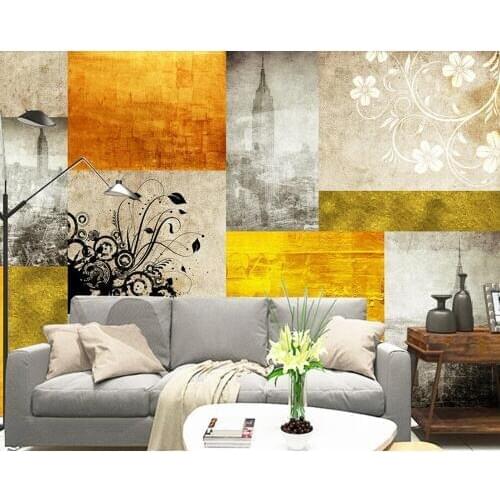 City Impressions Abstract Retro 3d wallpaper papel de parede,living room bedroom TV sofa wall kitchen wall papers home decor