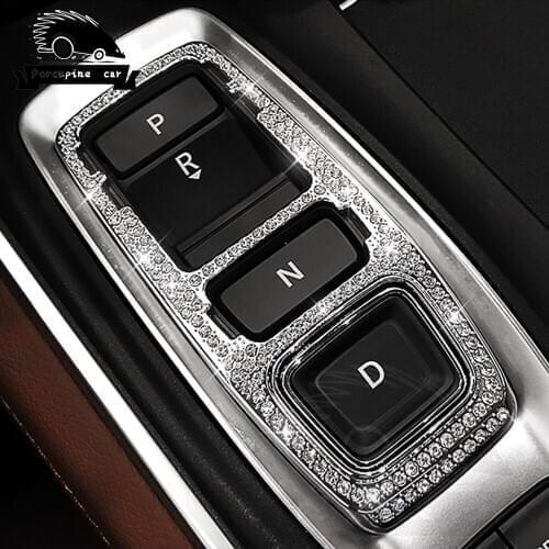 Car Diamond Speed Gear Shift Knob Cover Cap Frame Sticker Trim For Honda Accord Tenth generation 2018-2020 car accessories