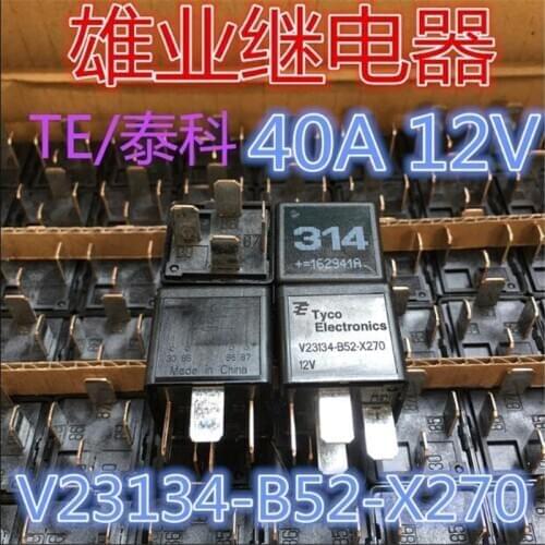 Car auto 12V relay V23134-B52-X270 V23134B52X270 V23134 B52 X270 12VDC 40A