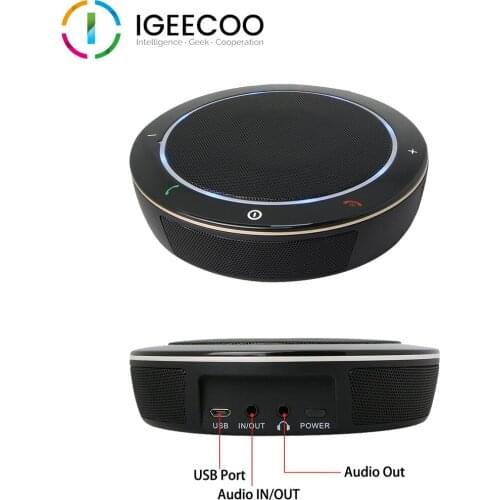 Bluetooth Microphone Omni-directional Soundstation Microphone for Video Conference from IGEECOO