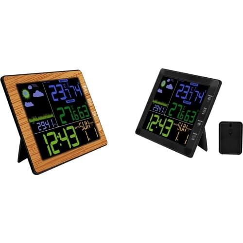 Color Digital Wireless Indoor Ground Weather Station-Display Humidity