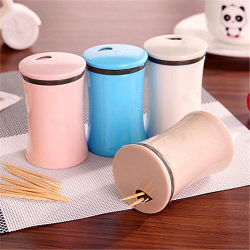 Maunal Toothpick Holder Container Wheat Straw Household Table Toothpick Storage Box Toothpick Dispenser