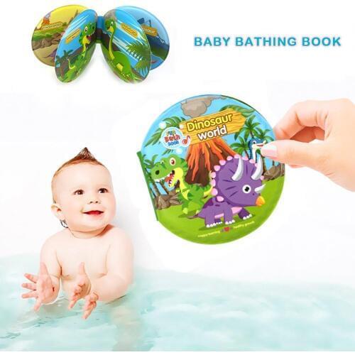 Baby Bath Book Educational Toys Tyrannosaurus Dinosaur Book EVA Material Built-in BB Device Can Make Sound Enlightenment Early