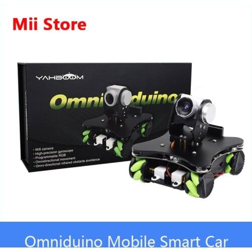 Yahboom Omniduino Mobile Smart Car With WiFi Video and Mecanum wheels for learning C language