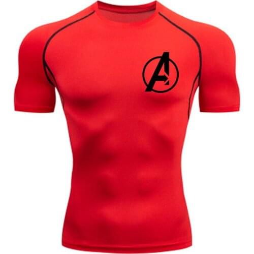 MMA Mens Running T-Shirts Quick Dry Compression Sport T-Shirts Fitness Gym Running Shirts Soccer Shirts Mens Jersey Sportswear