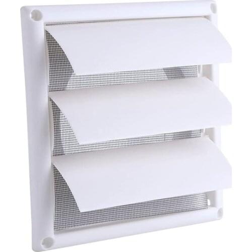 HOT SALE Wall Air Vent Cover Ventilation Grille Plastic Outlet Louvre Air Vent Grille Wall Duct Grill Louvered (20 X 20CM)