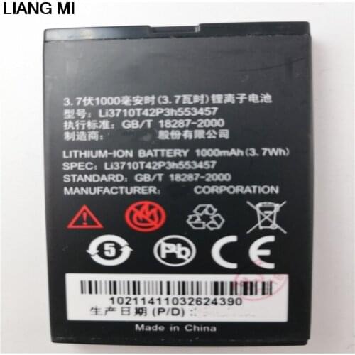 New Li3710T42P3h553457 cell phone battery for ZTE S100 S189 C360 C361 N600 N606 C170 H520 V16 with phone stander