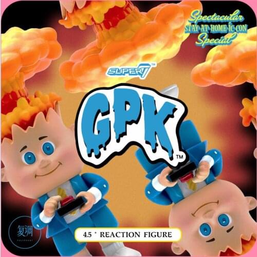 Original Super7 Garbage Pail Kids Gpk Adam Bomb Hang Card Model Toy Action Toys for Children Gift