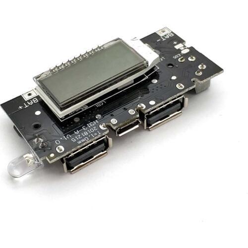 Dual USB 5V 1A 2.1A Mobile Power Bank 18650 Battery Charger PCB Power Module Accessories For Phone DIY New LED LCD Module Board