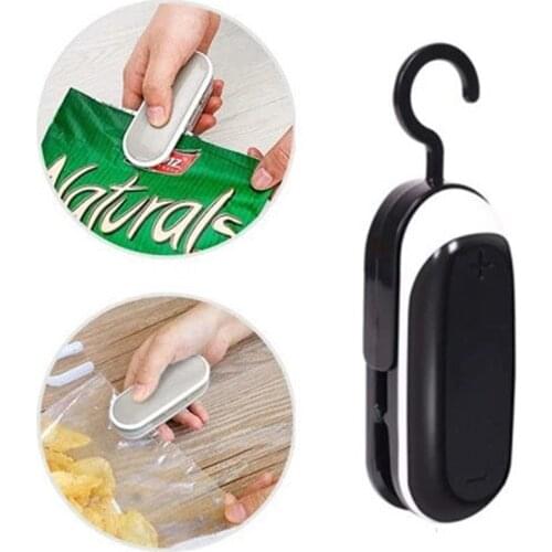 Portable Mini Thermal Vacuum Sealer Plastic Close Bag Food Saver Closure Clip Heat Machine Manual Soldering Iron for Packages