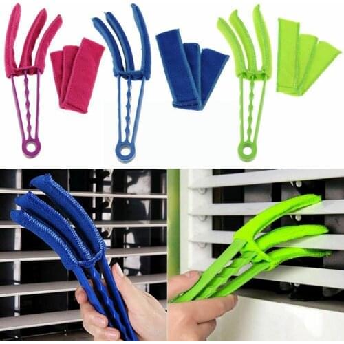 1pc Home Cleaning 3-blades Window Blinds Brush Air Brush Multifunctional Conditioning Dust Tool Shutter Tool Cleaner Cleani M1I1