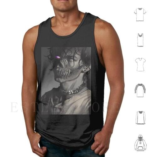 Corpse Black And White Design Tank Tops Vest Corpse Husband Corpse Imposter Corpse Husband Corpse Husband Crewmate Egirl