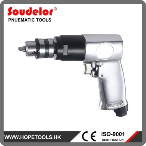 UI-6101 Hand Impact Drill Aluminum Pneumatic Drill Machine 3/8" Air Compressor Drilling Powerful Tool