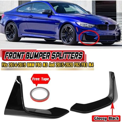 High Quality Car Front Bumper Splitter Lip Diffuser For BMW F80 M3 2014-2019 Aprons Cover Guard Trim For BMW F82 F83 M4 15-2020