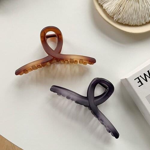 2021 New Leopard Print Hair Grab Clip Large Acetate Hair Clip Crab Hair Claws for Women Hair Accessories Hair Style Headwear