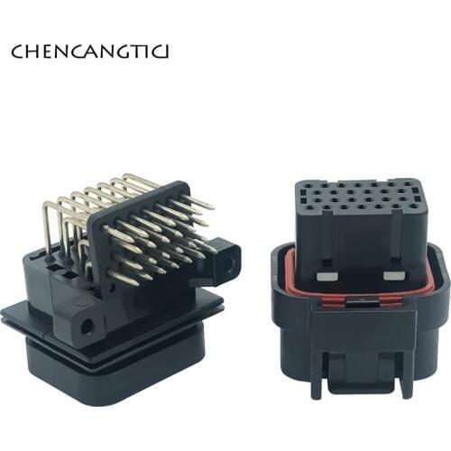 1 Set TE AMP SUPERSEAL 26 Pin Way Sealed Auto Electrical PCB Computer ECU Connector Plug 6437288-43-1437290-8 3-1437290-8