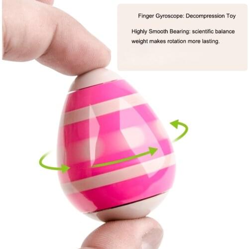 1PC Random Color Tumbler Toy Egg Decompression Desktop Stress Relief Fun Fidget Toys Spinning Tops Creative Kids Magic Gift