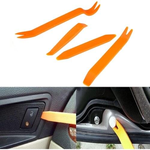 4pcs/set Hot selling Auto Car Radio Door Clip Panel Trim Dash Audio Removal Installer Pry Tools