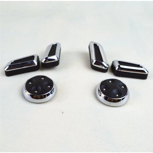 6pcs Seat switch button Adjustment Knob Accessories for Audi Q3 Q5 A3 A4 A5 A7 VW Jetta MK5 GTI Passat B7 CC Tiguan