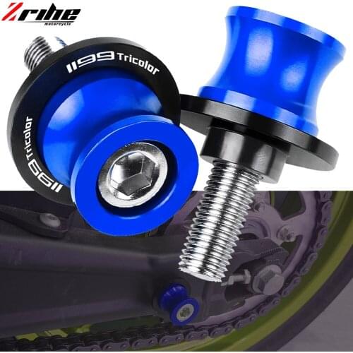 For DUCATI 1199 Panigale TRicoloR 1199TRicoloR 2012-2015 Motorcycle CNC Aluminum 6/8/10MM Swingarm Spools Slider Stands Screw