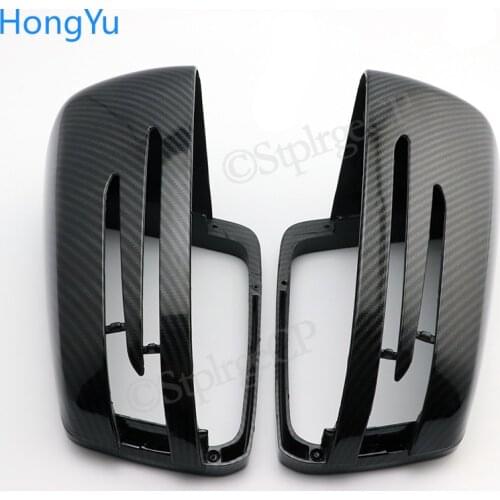 For Mercedes Benz E Class W212 2010 2011 2012 2013 2014 2015 Bright Black Carbon Fiber Mirror Rearview Mirror Housing