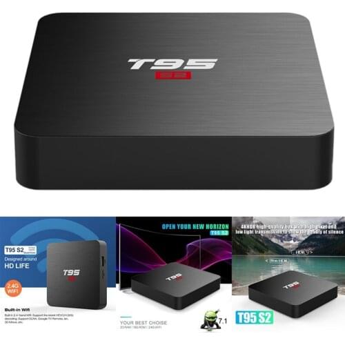 Home Theater T95 S2 Android 7.1 Smart Tv Set-Top Box Player 4K Wifi Media Player Tv Box Smart Hdtv Box