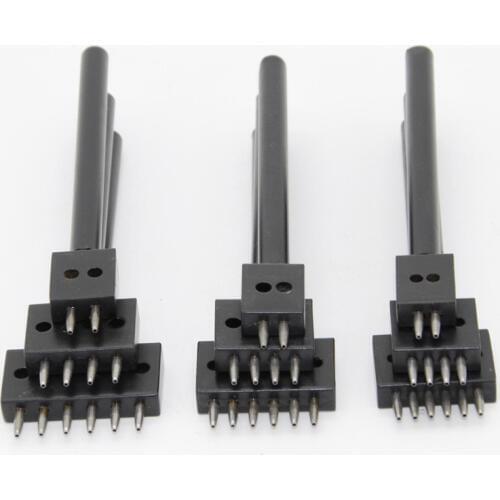 4/5/6mm Spacing leather hole punches DIY Hand Perforated Round Stitching Punch Tools Hole Cut Leather Punching Tool 2/4/6/Hole