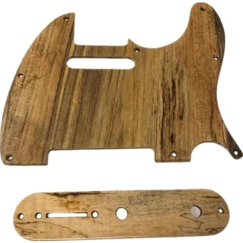 MAPLE WOOD PICKGUARD & CONTROL PLATE FOR TELECASTER GUITAR