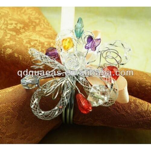 Acrylic napkin ring napkin holder for wedding