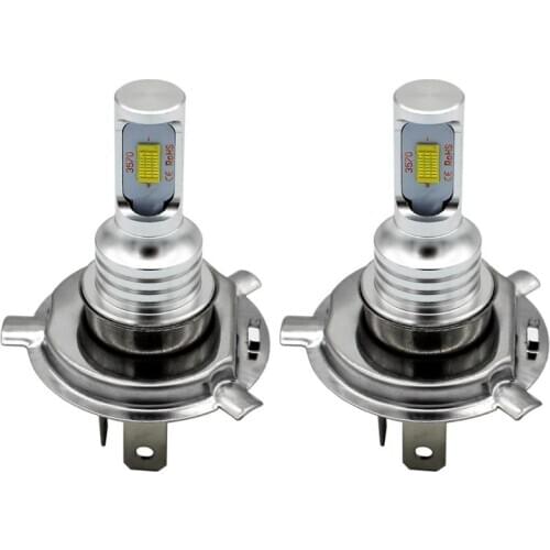 H6 P15D/ H4 Motorcycle headlight bulb 3570 CSP-Chips LED Bulb Extremely Bright 6000K White/ Golden Motorcycle Bulbs