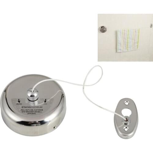 Best Selling 2020 Stainless Steel Wall Hanging Clothesline Hotel Hotel Retractable Clothesline Home Decoration Accessories