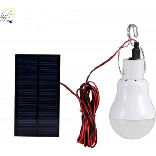 Luz solar light 12 LED outdoor waterproof solar bulb hanging lamp courtyard garden solar led camping lights outdoors