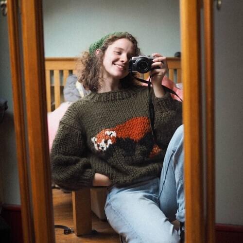 Fashion 11.24 Autumn Winter Vintage Animal Pattern Keep Warm Wool Knit Short Pullover Sweater