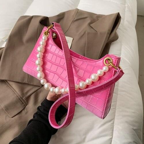 New Fashion WomenS Shoulder Bag High Quality Ladies Pearl Handbag Banquets Party Shoulder Bag For Girls