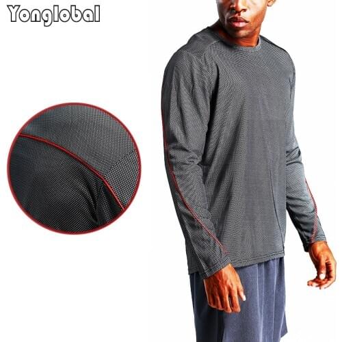2021 New Men Football Gym Running T-shirts Long Sleeves Fitness Thermal Sports Male Winter Basketball Fashion Shirts Sportswear
